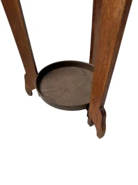 Oak and Brass Arts & Crafts Umbrella Stand, 1900s